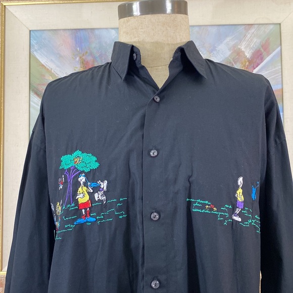 Natural Issue By Feldini Embroidered Lon Sleeve Shirt - Picture 5 of 9